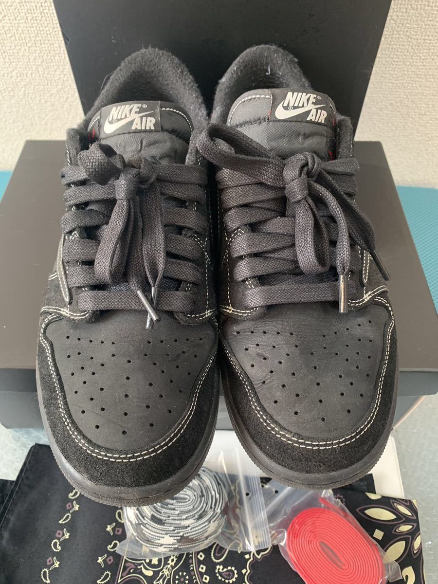 りです 1円スタートTravis Scott × Nike Air Jordan 1 Low OG Black