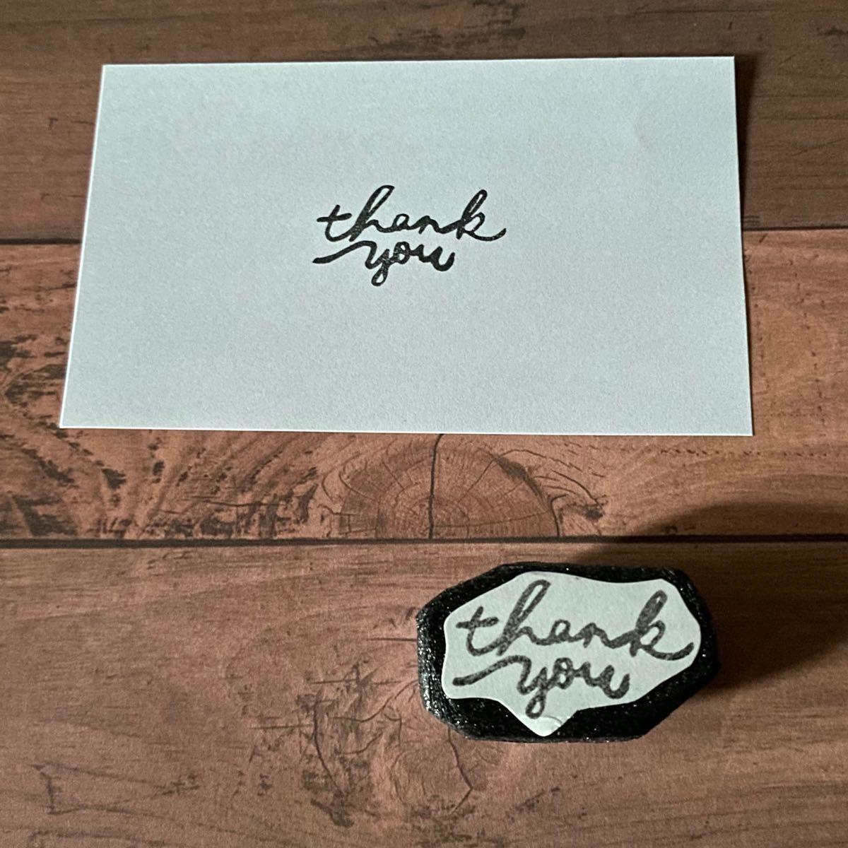 228-4消しゴムはんこthank you|PayPayフリマ