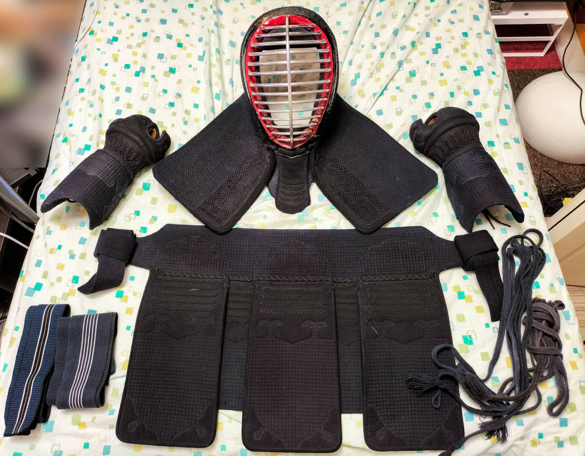 かむり 剣道防具 手刺2分 防具3点 面サイズほっかむり68 小手垂 L