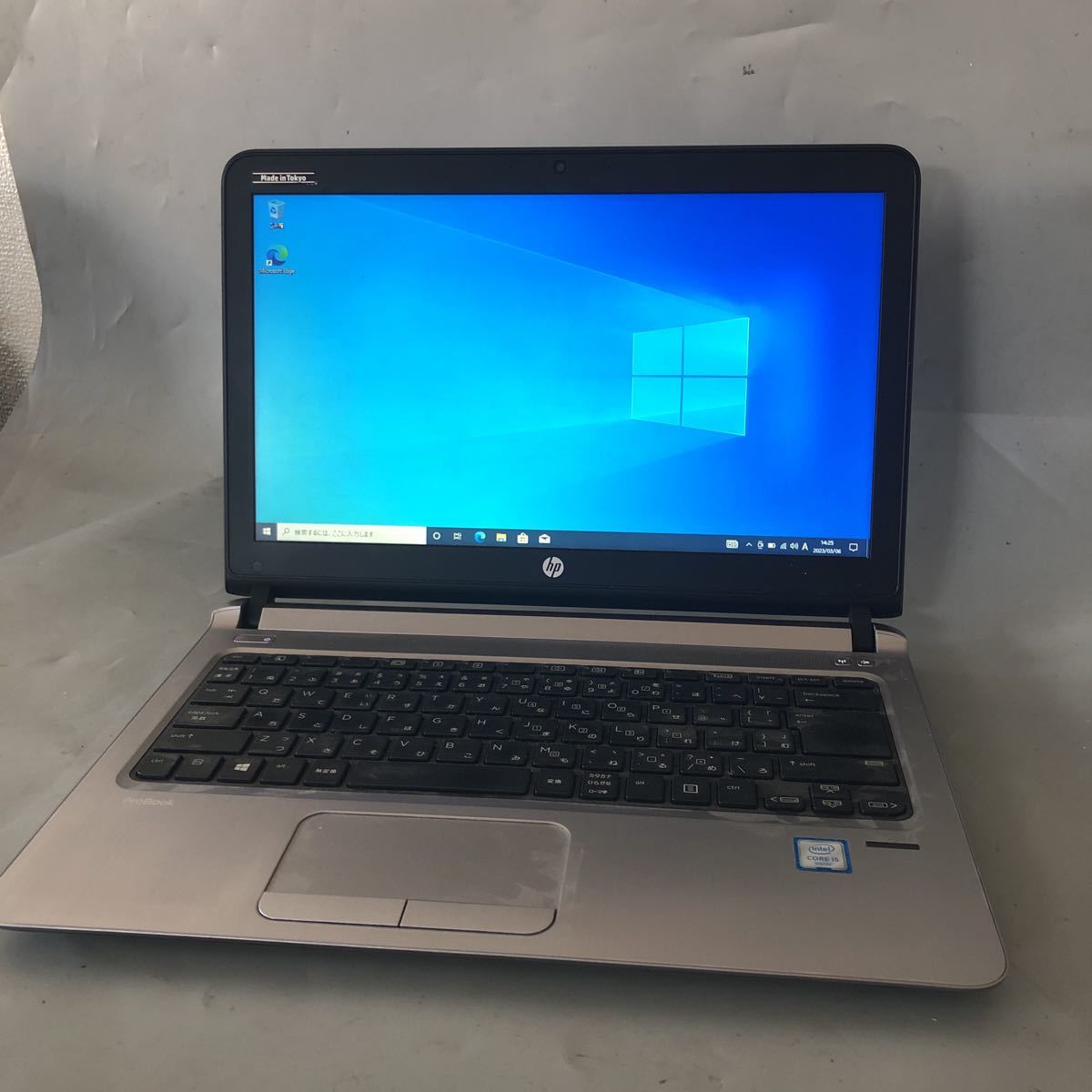 JXNT2607 / HP ProBook 430 G3 /Intel Core i5-6200U 2.30GHz/ メモリ:8GB /HDD:500GB / カメラ/無線 /発色不良/電源付近ひびの画像1