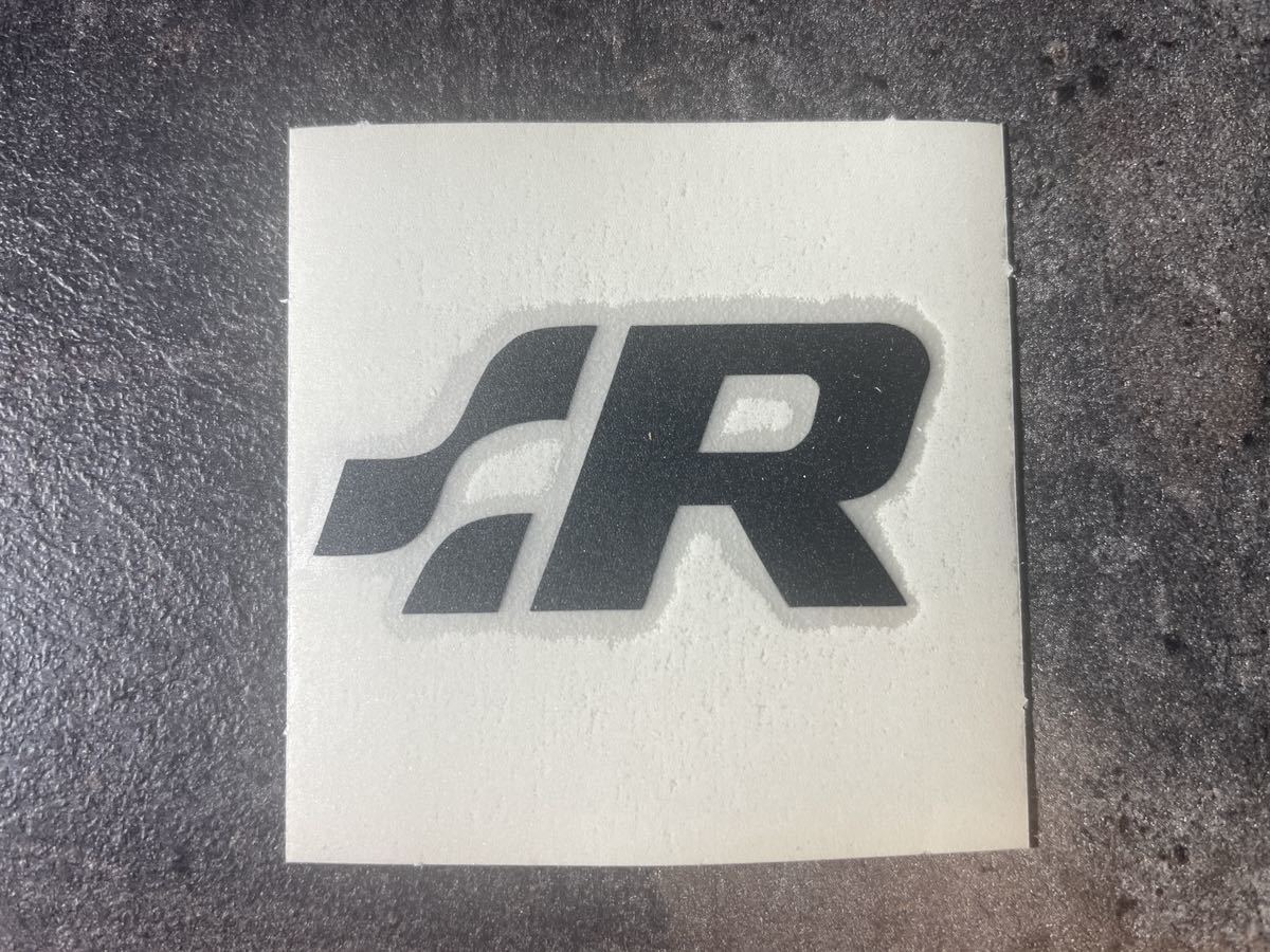 VW R logo-sticker white, black each 2 sheets 