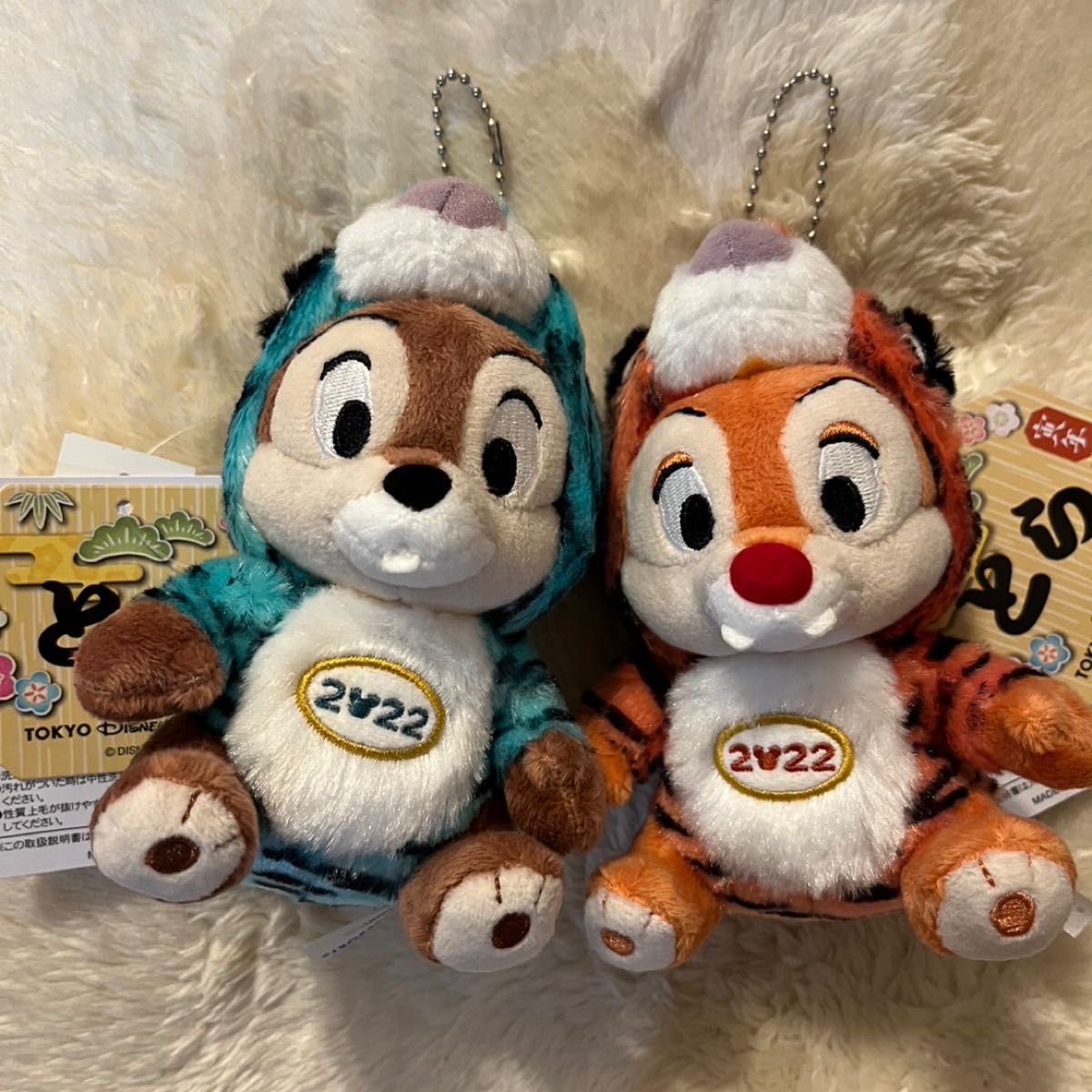 2022 チップとデール ぬいぐるみバッチ 干支 虎ディズニー 2022 チップとデール ぬいぐるみバッチ 干支 虎ディズニー