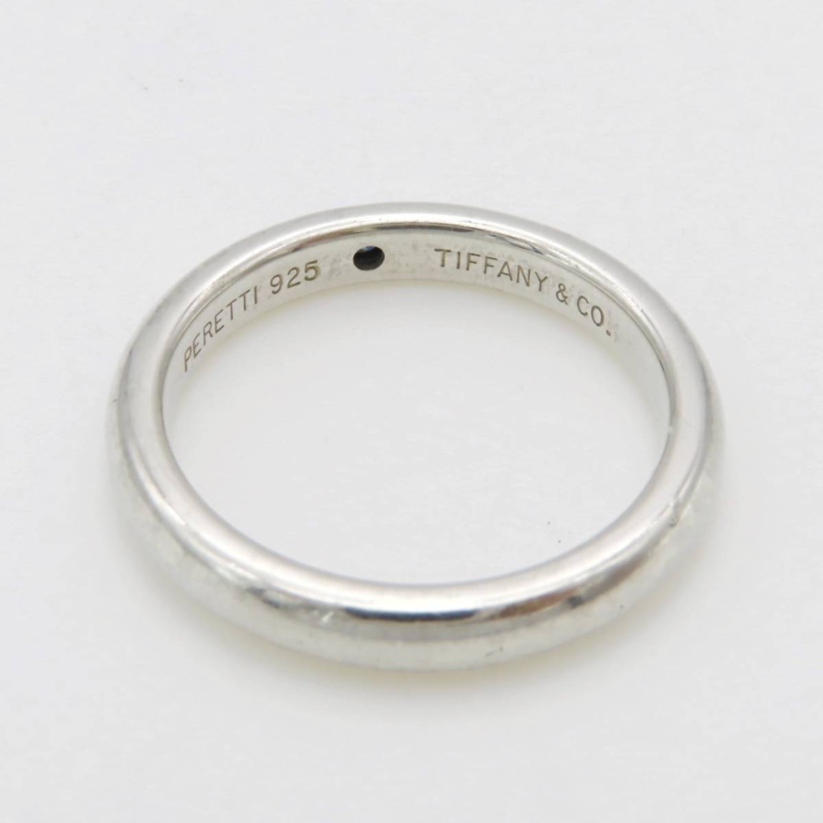 [ free shipping ] rare beautiful goods Tiffany&Co. Tiffany start  King blue sapphire silver ring SV925 L sa Pele ti6 number ring MK21