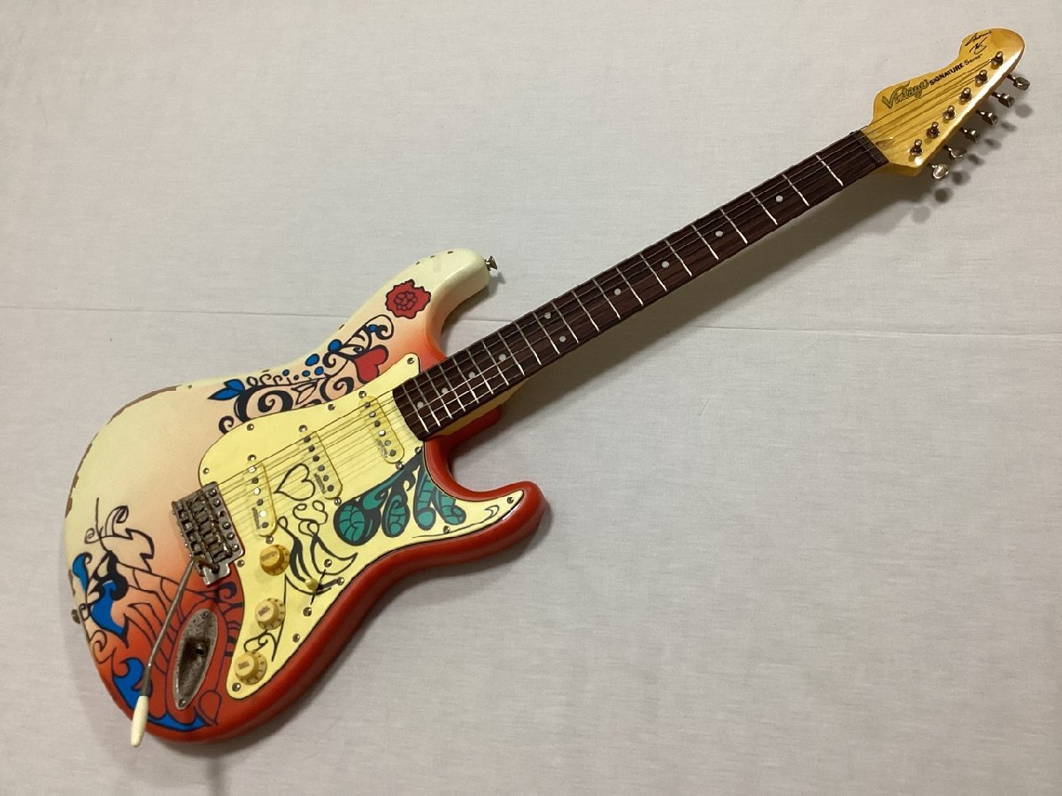 Vintage V6MRHDX Thomas Blug Signature Electric Guitar Summer of love(ヴィンテージ ストラトタイプ)【イオンモール新発田店】_画像2