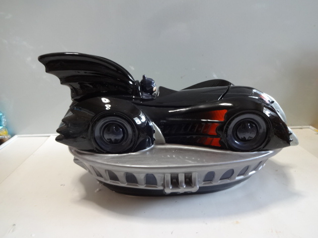  Batman & Robin bat Mobil type cookie ja-( case also ) ceramics made unused goods America . buy BATMAN&ROBIN COOKIE JAR