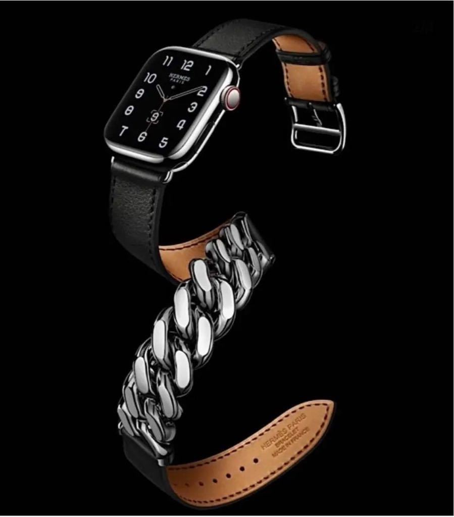 美品 エルメス アップルウォッチ グルメット・ドゥブルトゥールレザー