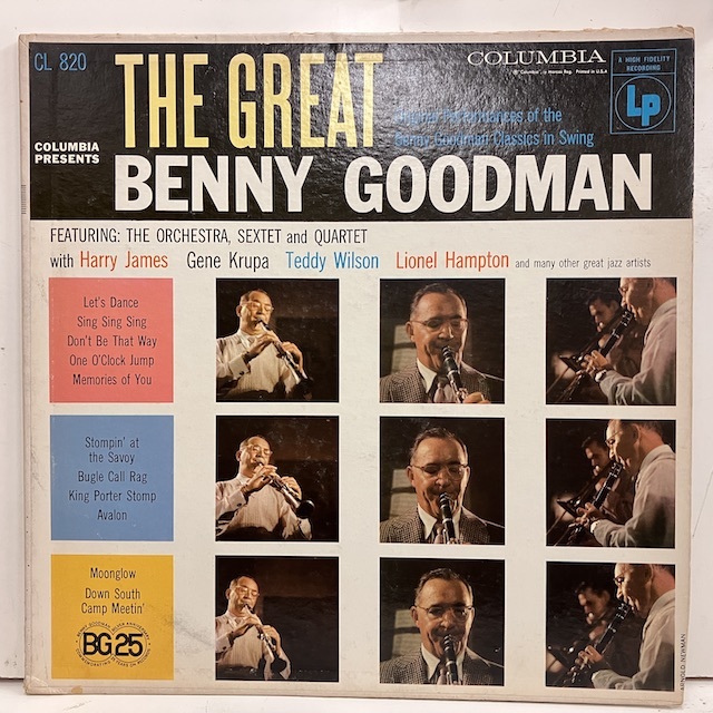 ●即決LP Benny Goodman / the Great cl820 j36146 米オリジナル、6eye Dg Mono ベニー・グッドマン_画像1