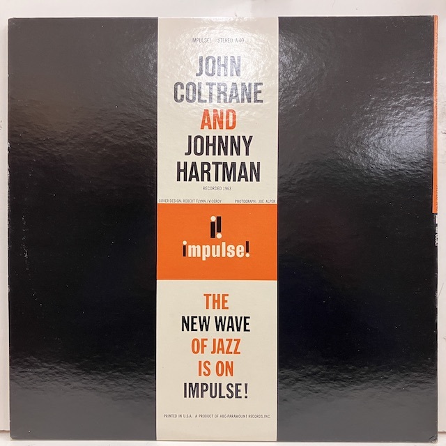 ●即決VOCAL LP John Coltrane /and Johnny Hartman j36195 米盤、赤黒、「LW手書き Vangelder機械」刻印 ジョニー・ハートマン_画像4