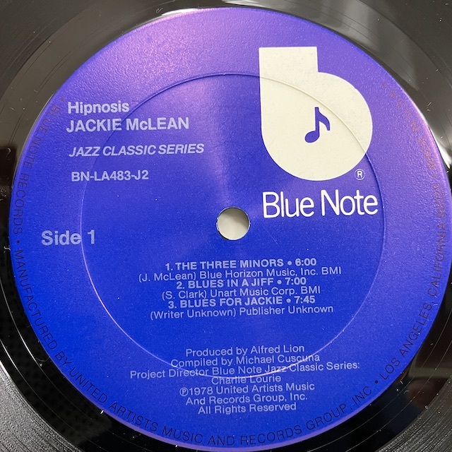 ●即決LP Jackie McLean / Hipnosis j36273 米オリジナル ジャッキー・マクリーン 62/67年録音、78年発表作品_画像3