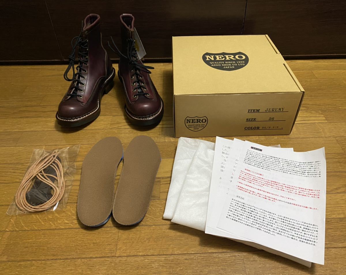 未使用品 廃番品】 安藤製靴 Jeremy 5th ジェレミー 5th ホーウィン社 ...
