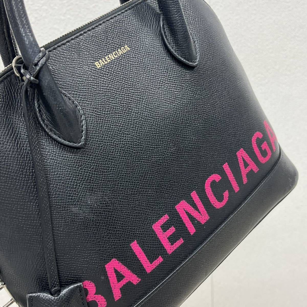  покупка сертификат имеется BALENCIAGA Balenciaga vi ru верх руль Logo 2way сумка на плечо 518873 00TA3