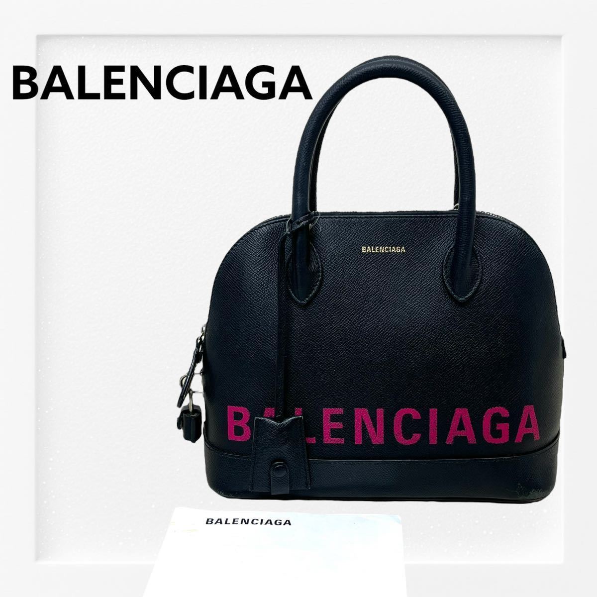  покупка сертификат имеется BALENCIAGA Balenciaga vi ru верх руль Logo 2way сумка на плечо 518873 00TA3