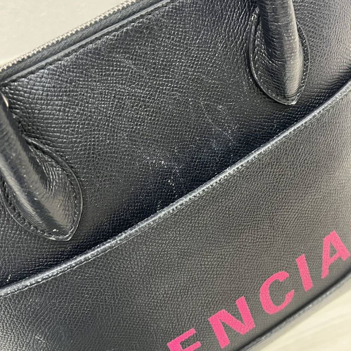  покупка сертификат имеется BALENCIAGA Balenciaga vi ru верх руль Logo 2way сумка на плечо 518873 00TA3