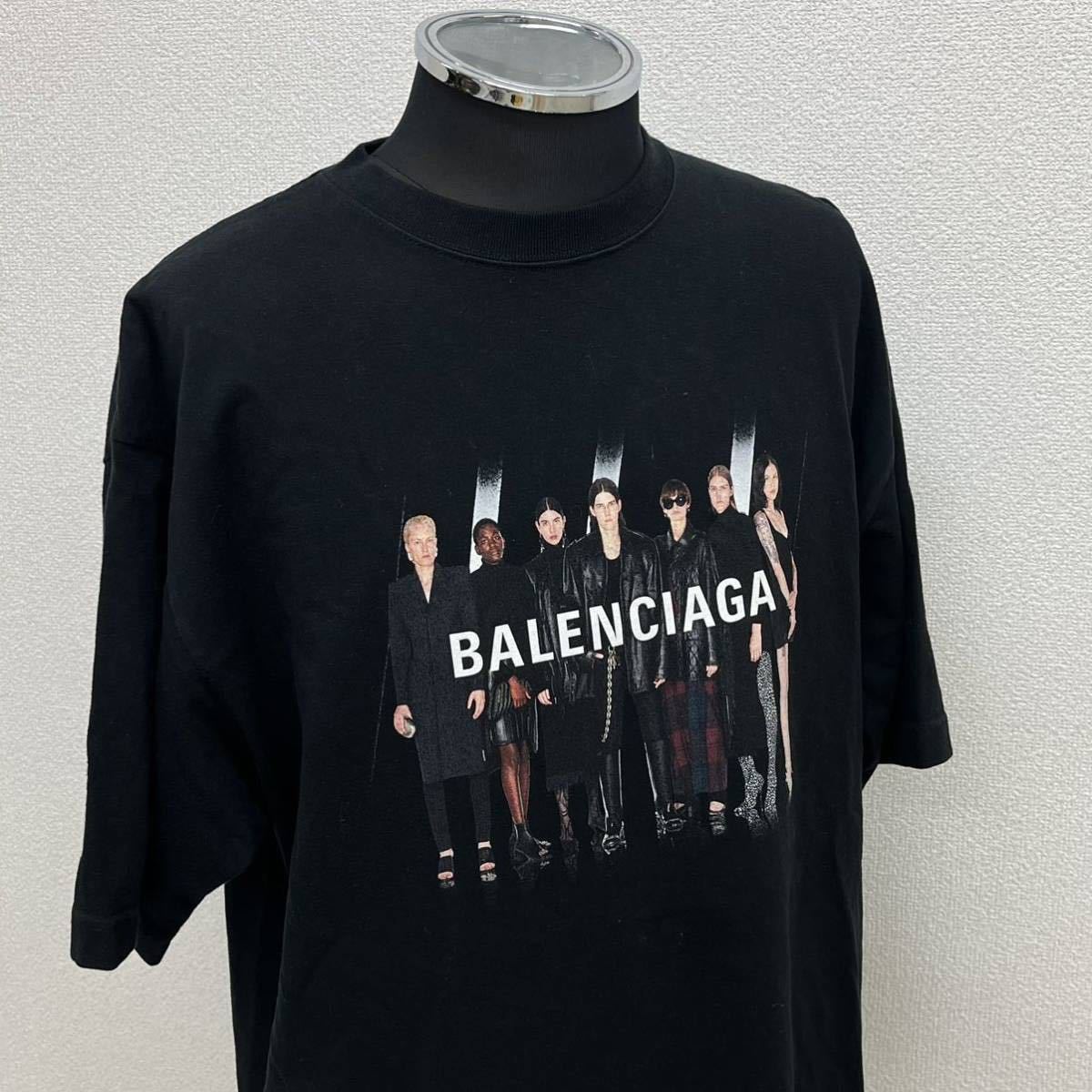 BALENCIAGA バレンシアガ 20SS REAL BALENCIAGA リアルバレンシアガ プリント クルーネック 半袖 Tシャツ メンズ 620969 TIVA1