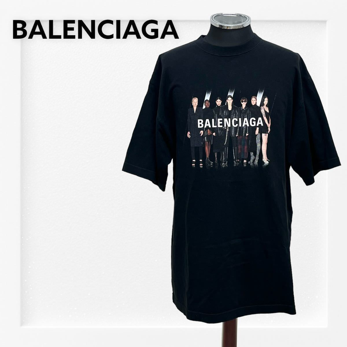 BALENCIAGA バレンシアガ 20SS REAL BALENCIAGA リアルバレンシアガ プリント クルーネック 半袖 Tシャツ メンズ 620969 TIVA1