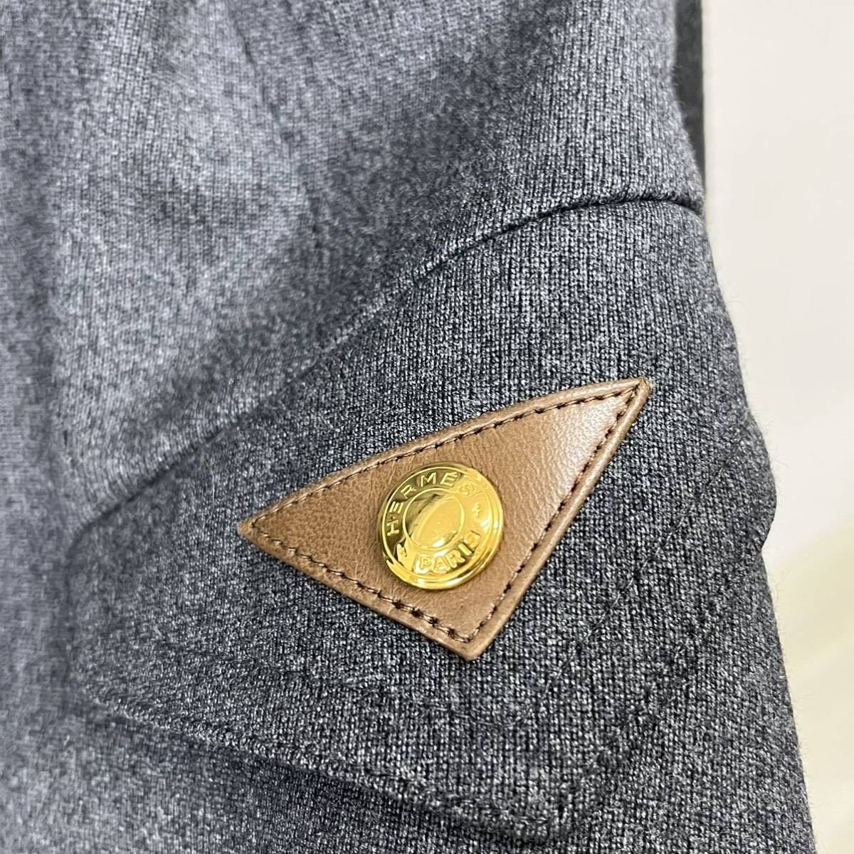 高級 HERMES エルメス ヴィンテージ セリエボタン ウール ジャケット