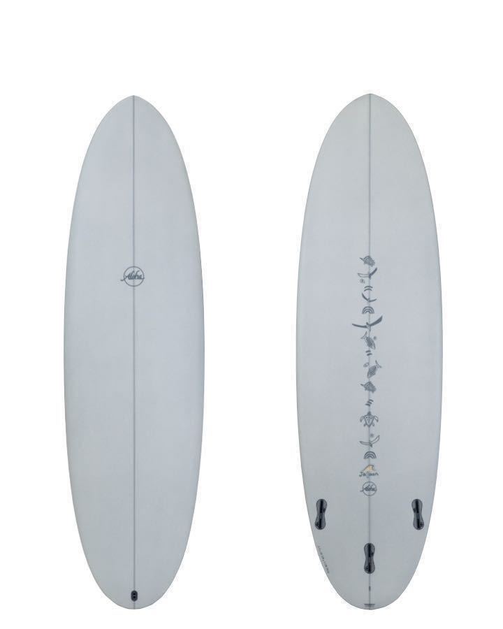 スーパーセール!新品！特価！パフォーマンス ファンボード　ALOHAサーフボード JALAAN PEANUT PU GREY 5’10” 34.7L FCS2_画像2