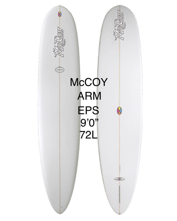 スーパーセール！新品！未使用！大特価！McCOY ALL ROUND MAL 9’0” 72L CLEAR XF (EPS) _画像1