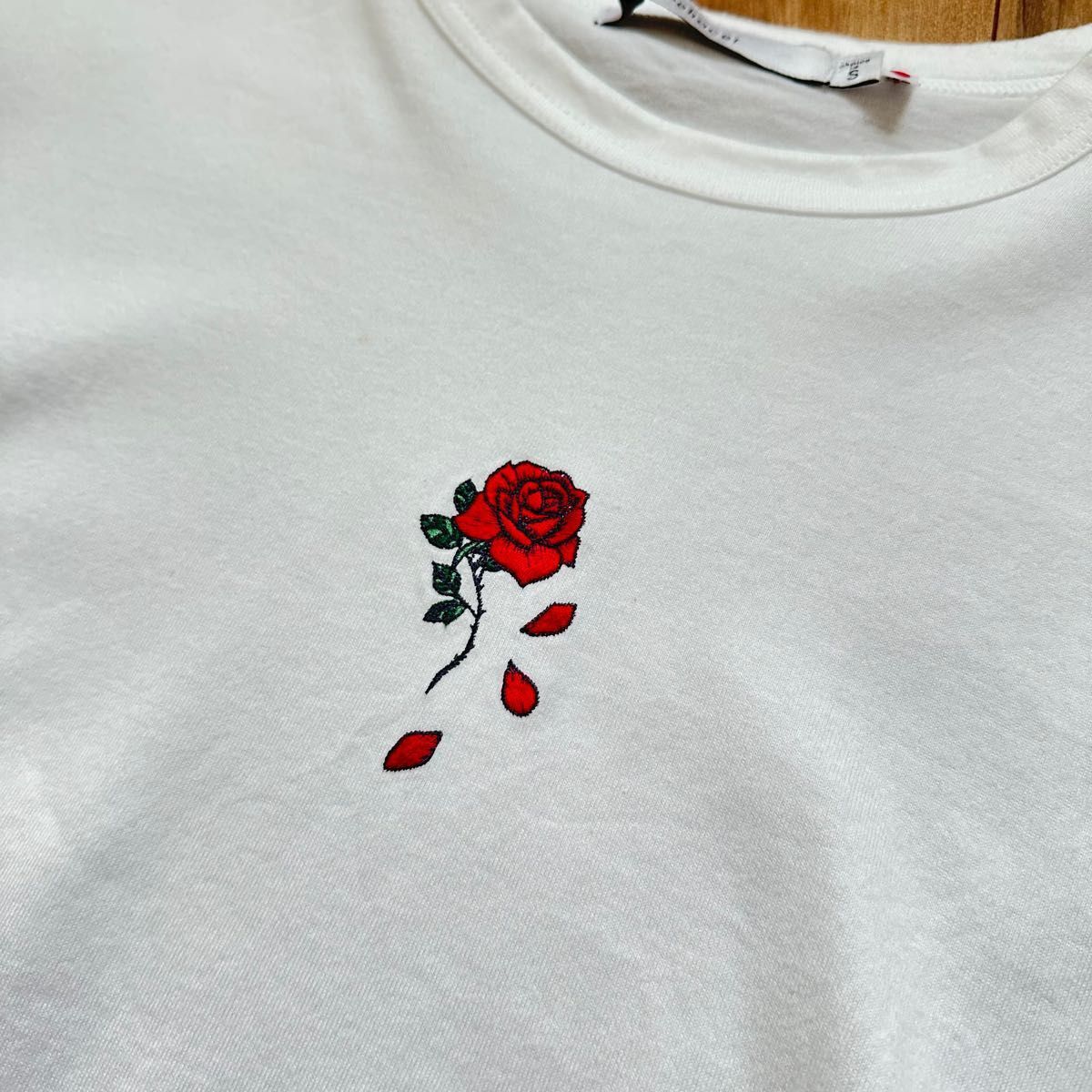 【完売】rehacer Tシャツ The bloom rose made in Japan 