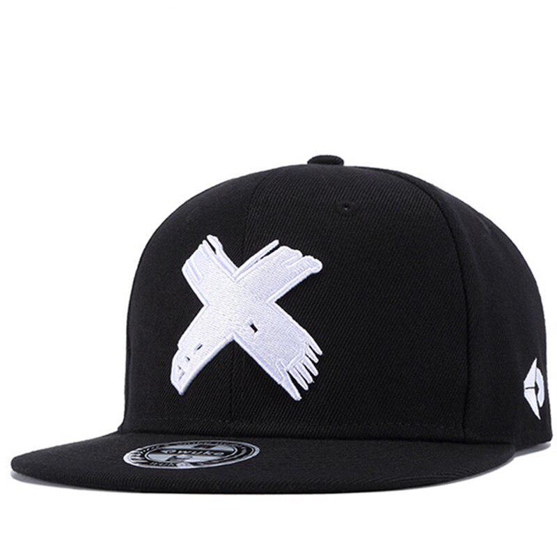 2019new 高品質ユニセックスコットンスナップバックキャップ 3D × 刺繍メンズフラットつばの野球帽ファッションヒップホップ帽子_画像2