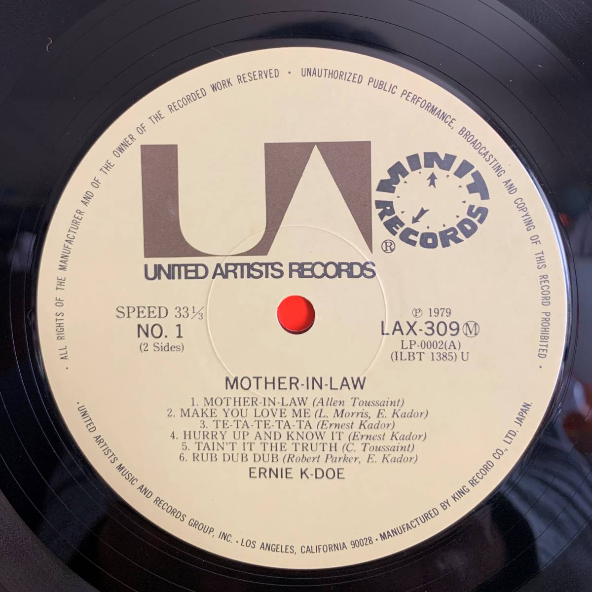 アーニー・ケイ・ドゥ ERNIE K-DO / マザー・イン・ロウ MOTHER-IN-LAW / 解説付 LP / LAX-309_画像4