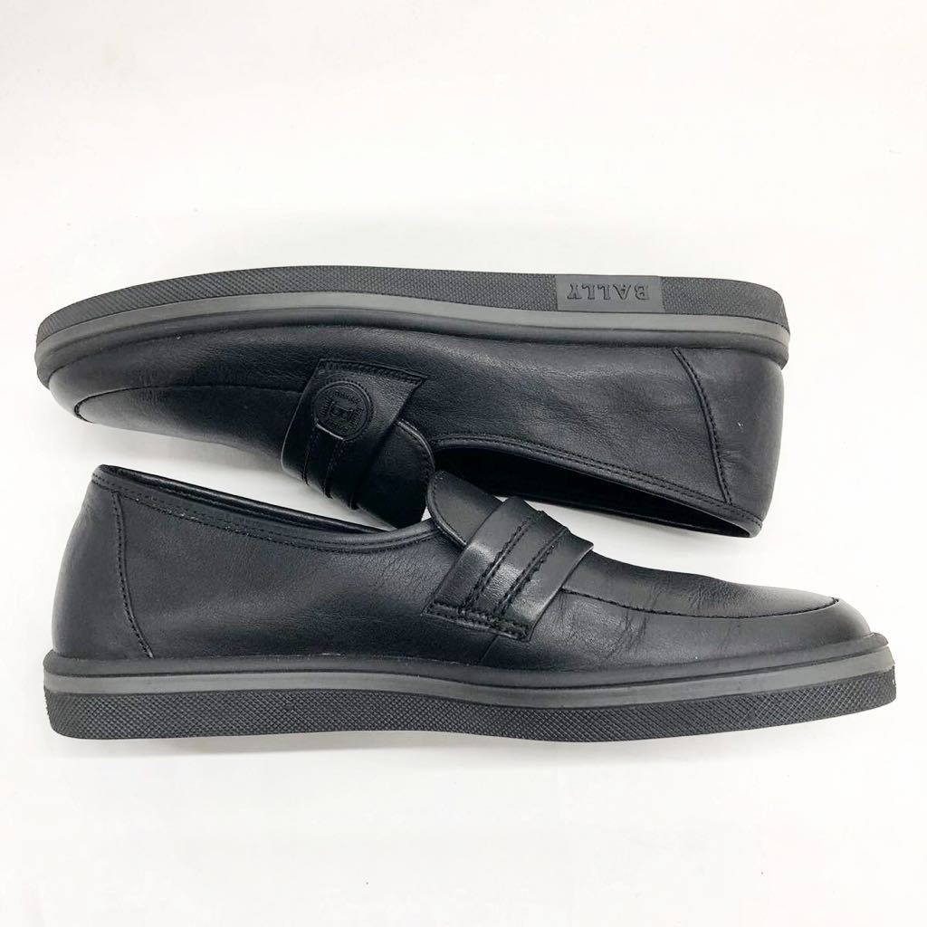 BALLY バリー ローファー レザー シューズ 靴 ビジネス ブラック 黒 ６1/2E 25-25.5cm メンズ