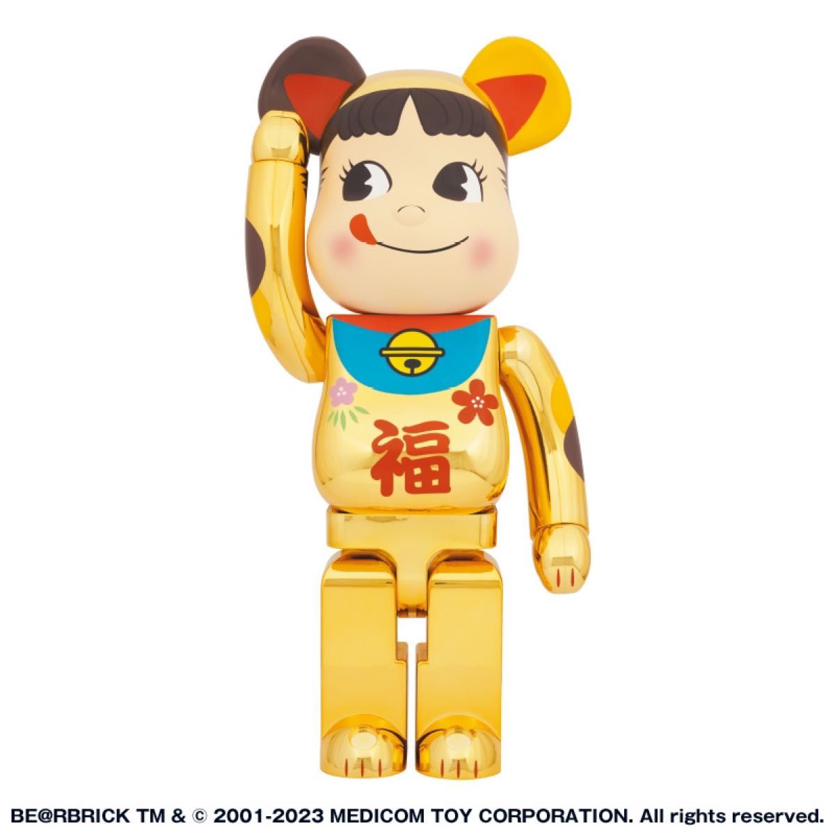 1着でも送料無料】 100% BE@RBRICK 招き猫 ペコちゃん ペコちゃん 福