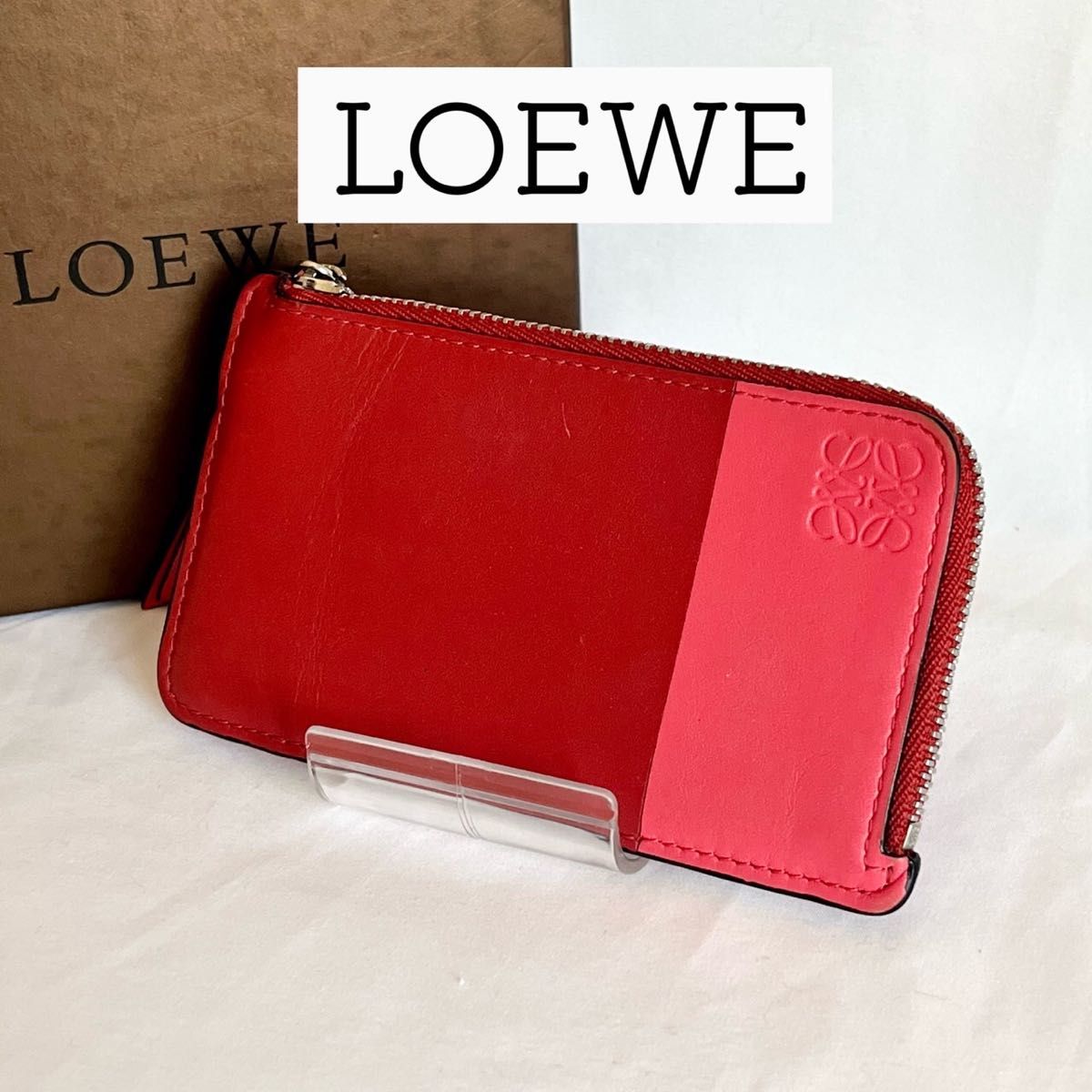 レア 日本未入荷】ロエベ LOEWE バイカラー コインケース カード