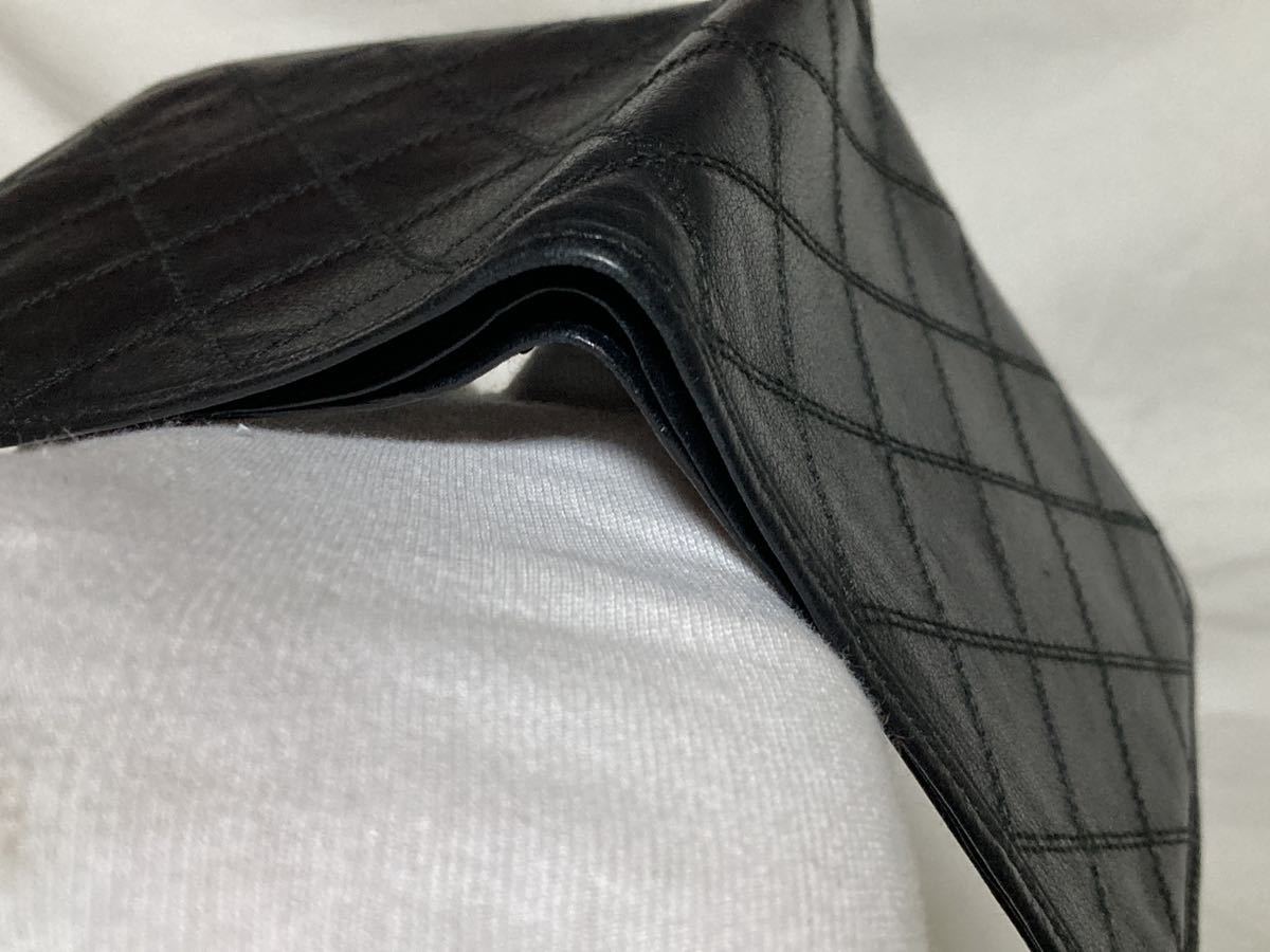 CHANEL シャネル ビコローレ 二つ折り財布 札入れ ウォレット ブラック