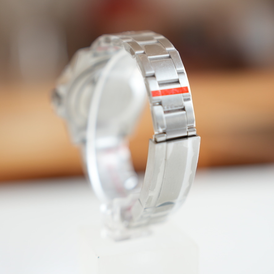 【国内即日発送】高品質ムーブメント・メンズ自動巻き腕時計 GMT 40mm ツインタイム PARNIS パーニス R32 レッド/ブルー_画像6