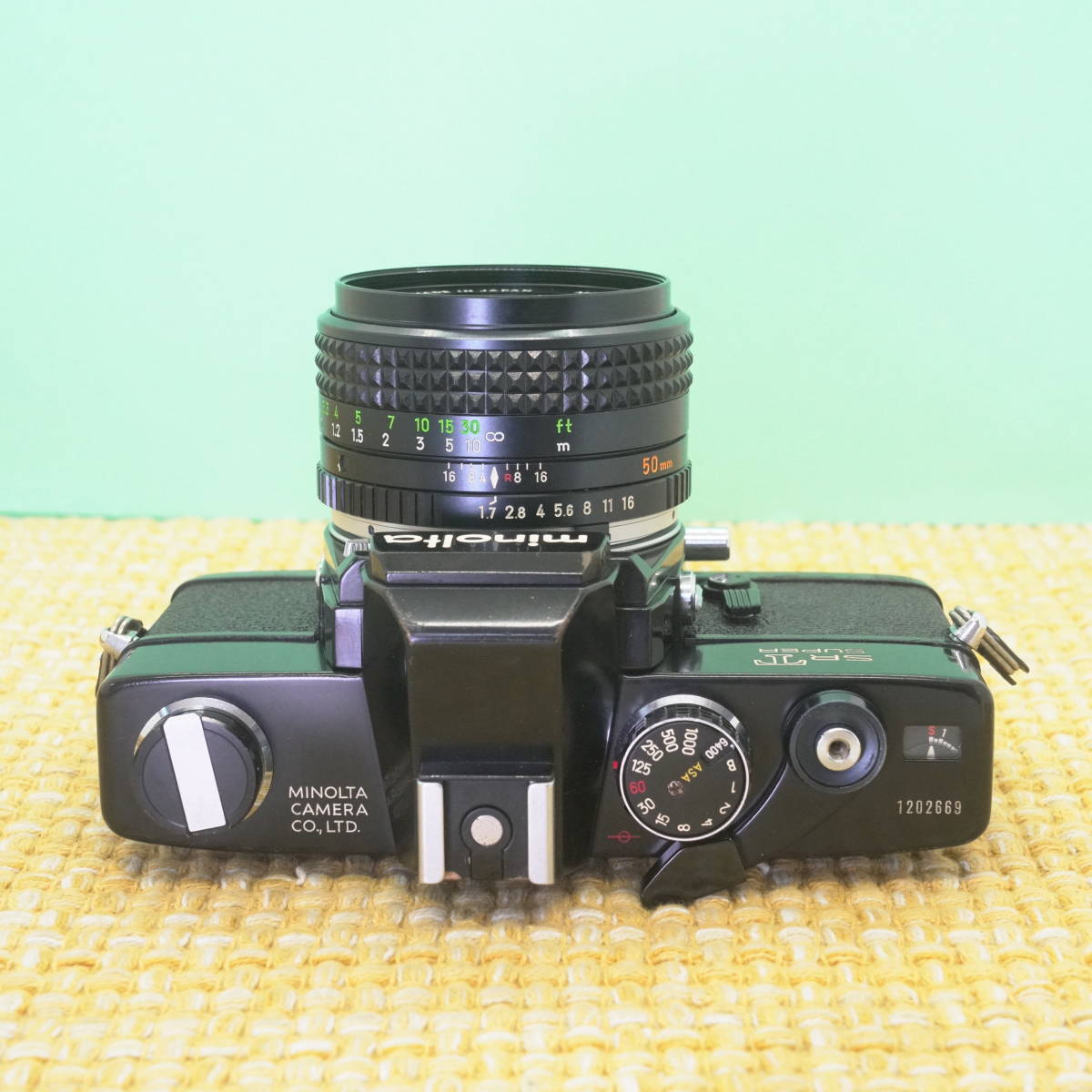 完動品◎ミノルタSRT SUPER ブラック × 50mm f1.7 フィルムカメラ 69 