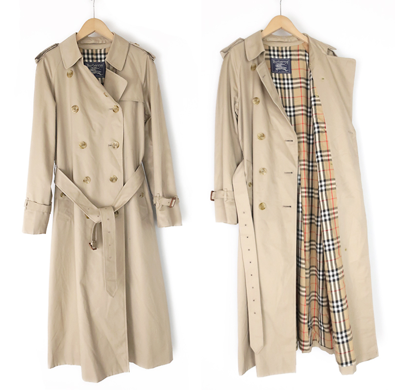 ベージュ】 良品ビンテージ◎85年 英国製 Burberrys バーバリー