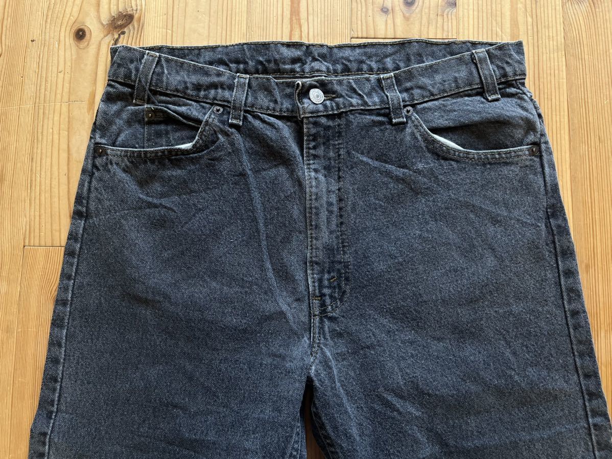 USA製 90s Levi's 505 先染 ブラック デニム リーバイス ビンテージ vintage 501 ハチマル 後染 ヴィンテージ 赤耳 後期 前期 _画像3