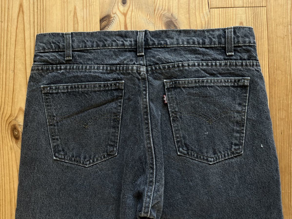 USA製 90s Levi's 505 先染 ブラック デニム リーバイス ビンテージ vintage 501 ハチマル 後染 ヴィンテージ 赤耳 後期 前期 _画像9