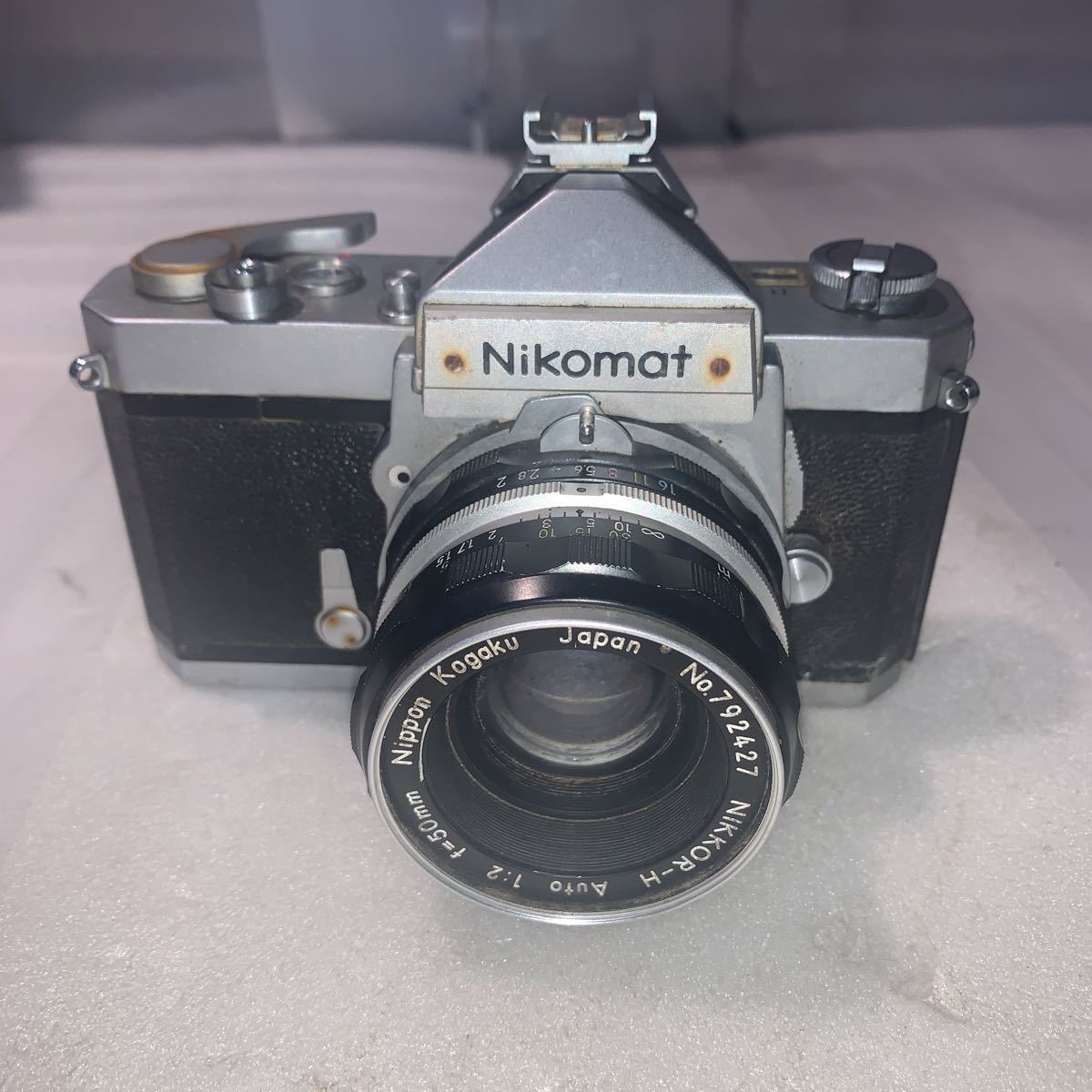 [R30]Nikomat Nikon Nico mart Nikon MF film single‐lens reflex camera / lens NIKKOR-H Auto 1:2 f=50mm[ not yet verification ][ mail 60 size ]