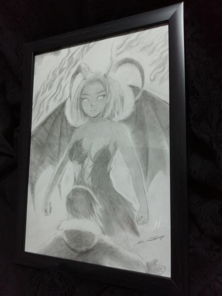 Goddess of fire /... pencil sketch A4