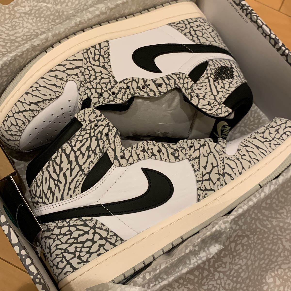 送料無料 Nike Air Jordan 1 High OG White Cement ナイキ エアジョーダン ハイ ホワイト セメント 26 cm アトモス atoms_画像1