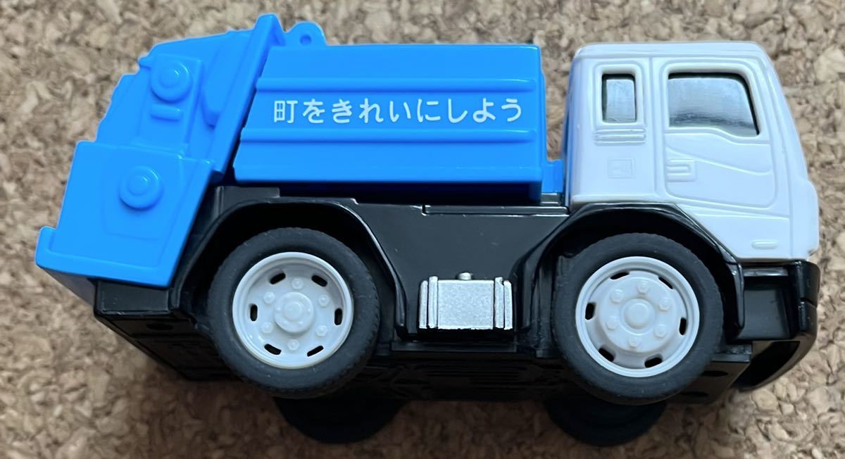 ◆ドライブタウン系 プルバックミニカー プルバックカー ミニカー 中古 ごみ収集車 トラック 清掃車_画像4