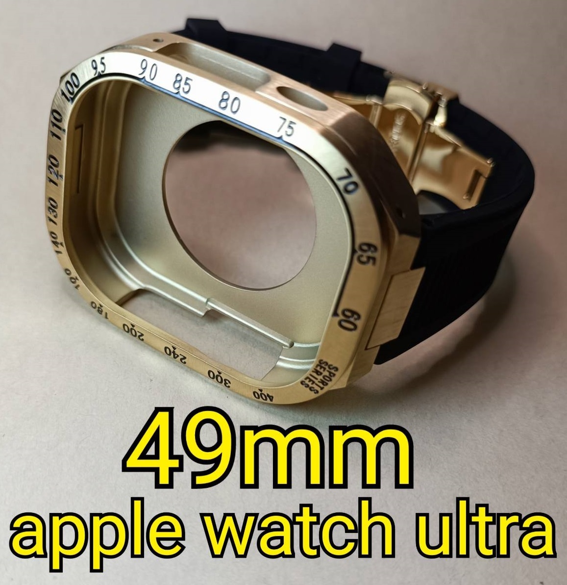 金 49mm apple watch ultra アップルウォッチウルトラ ケース ダイバー メタル ステンレス カスタム golden concept ゴールデンコンセプト