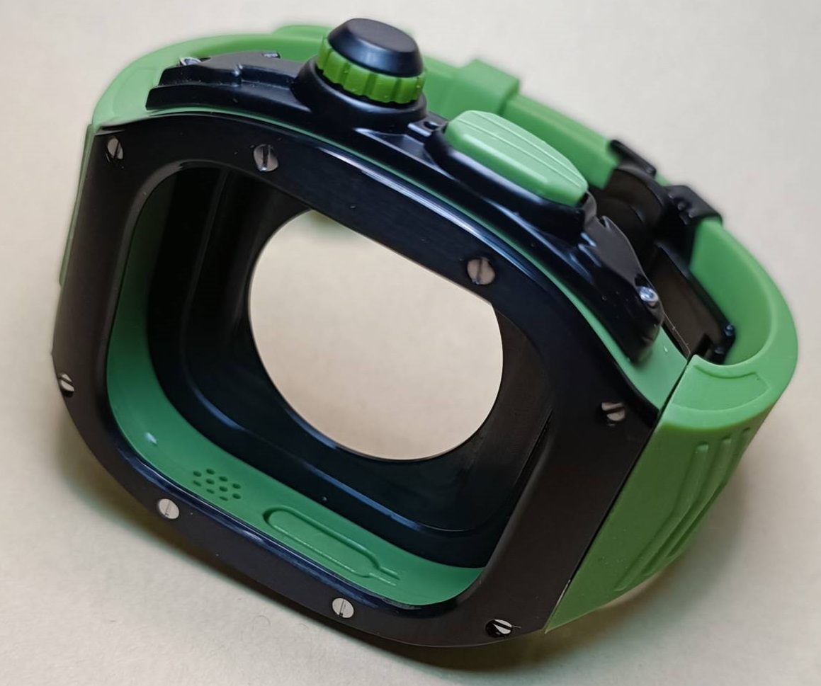 黒緑 ラバー 49mm apple watch ultra アップルウォッチウルトラ 黒緑 ラバー 49mm apple watch ultra アップルウォッチウルトラ