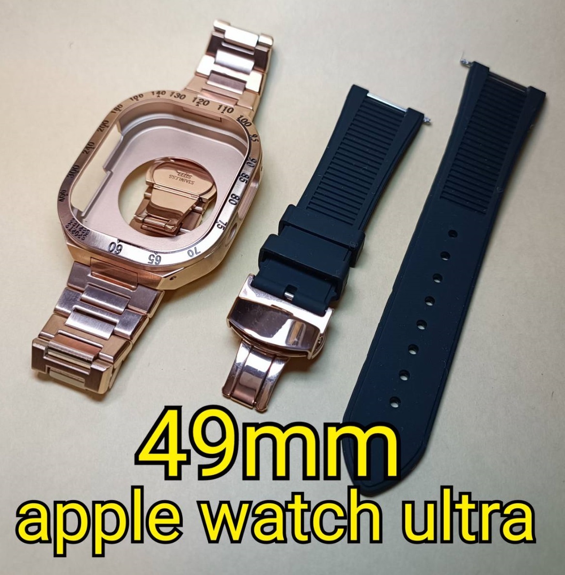 RGセット 49mm apple watch ultra アップルウォッチウルトラ ケース メタル ステンレス カスタム golden concept ゴールデンコンセプト_画像1