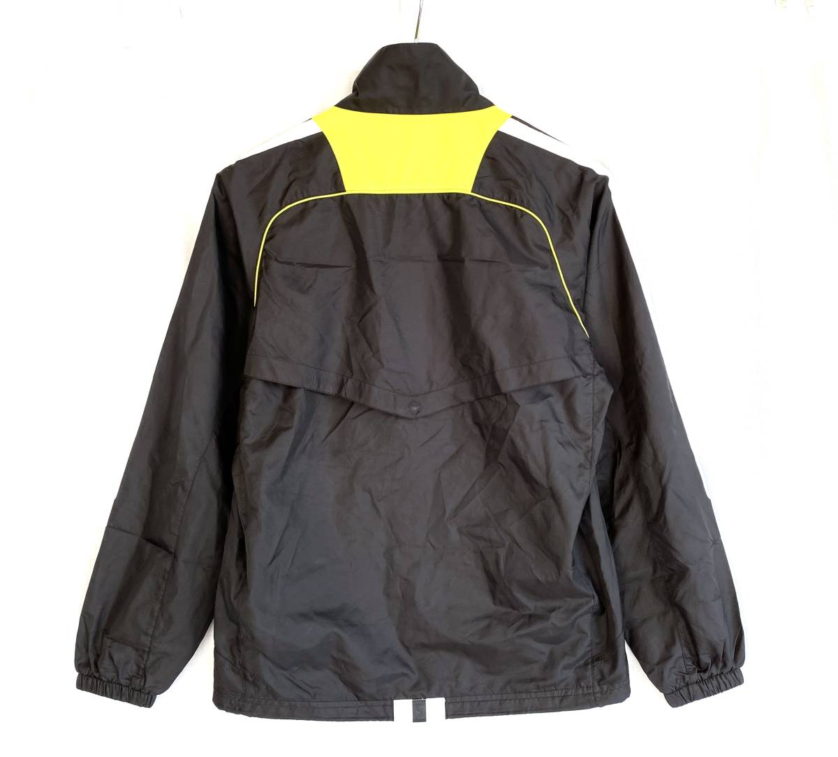  beautiful goods BabolaT Babolat nylon jacket men's S black neon sleeve Logo print full Zip high‐necked Descente tennis outer light weight D463