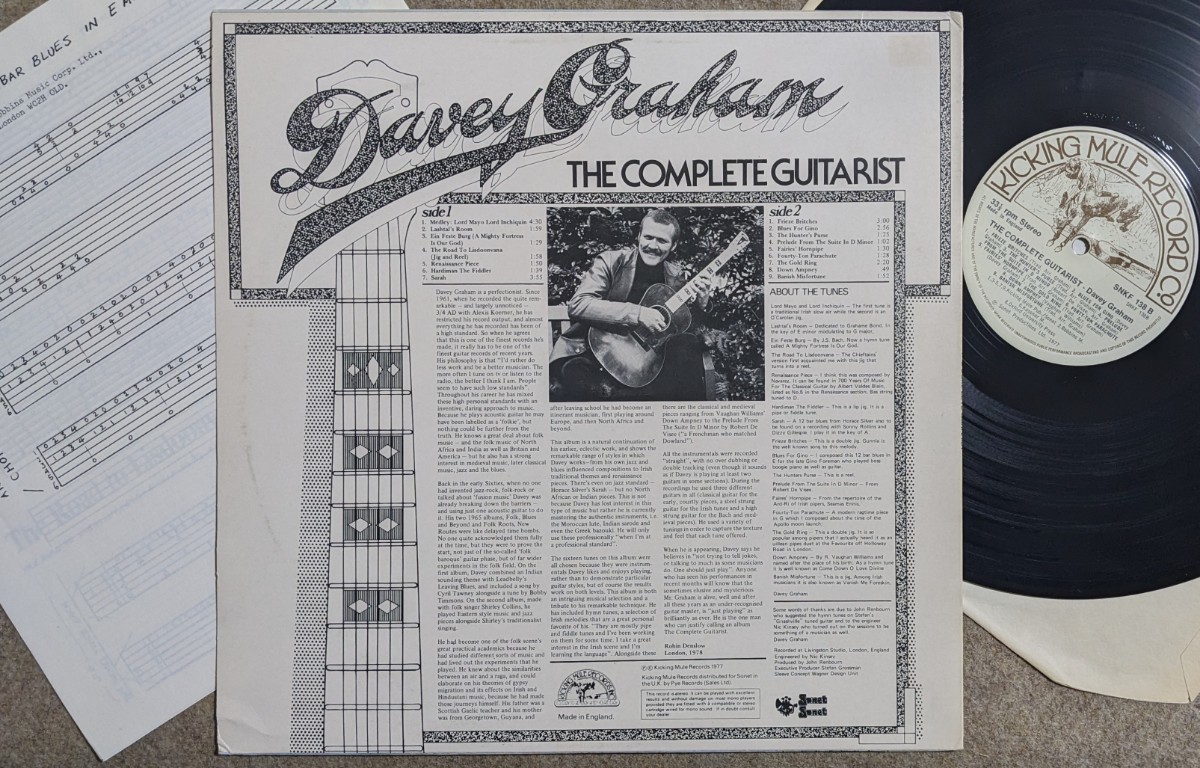 Davey Graham-The Complete Guitarist* Британия Sonet Orig. прекрасный запись /SSW/UK Folk