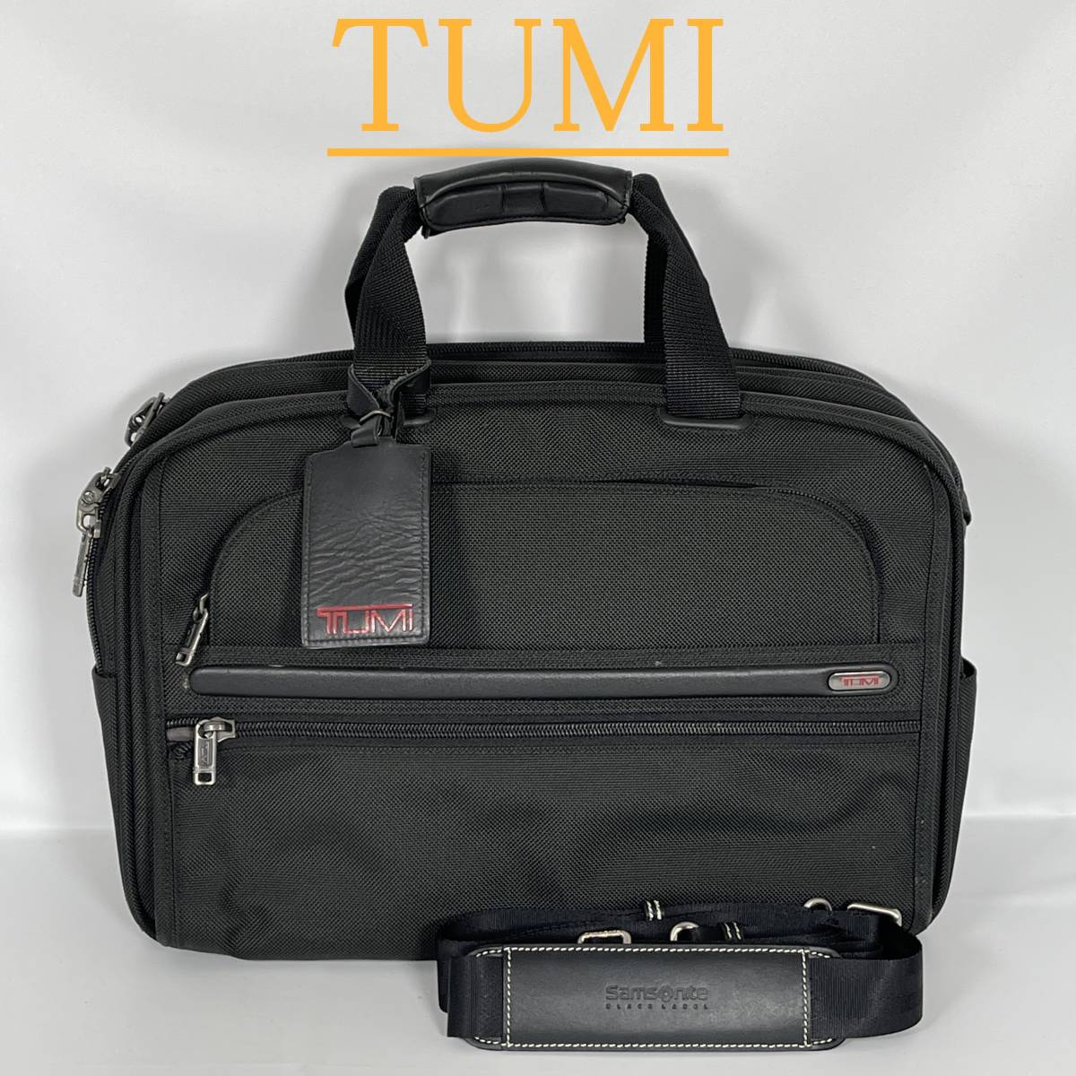 美品】TUMI トゥミ ビジネスバッグ ショルダー 2way 22154D4 黒 美品】TUMI トゥミ ビジネスバッグ ショルダー 2way 22154D4 黒