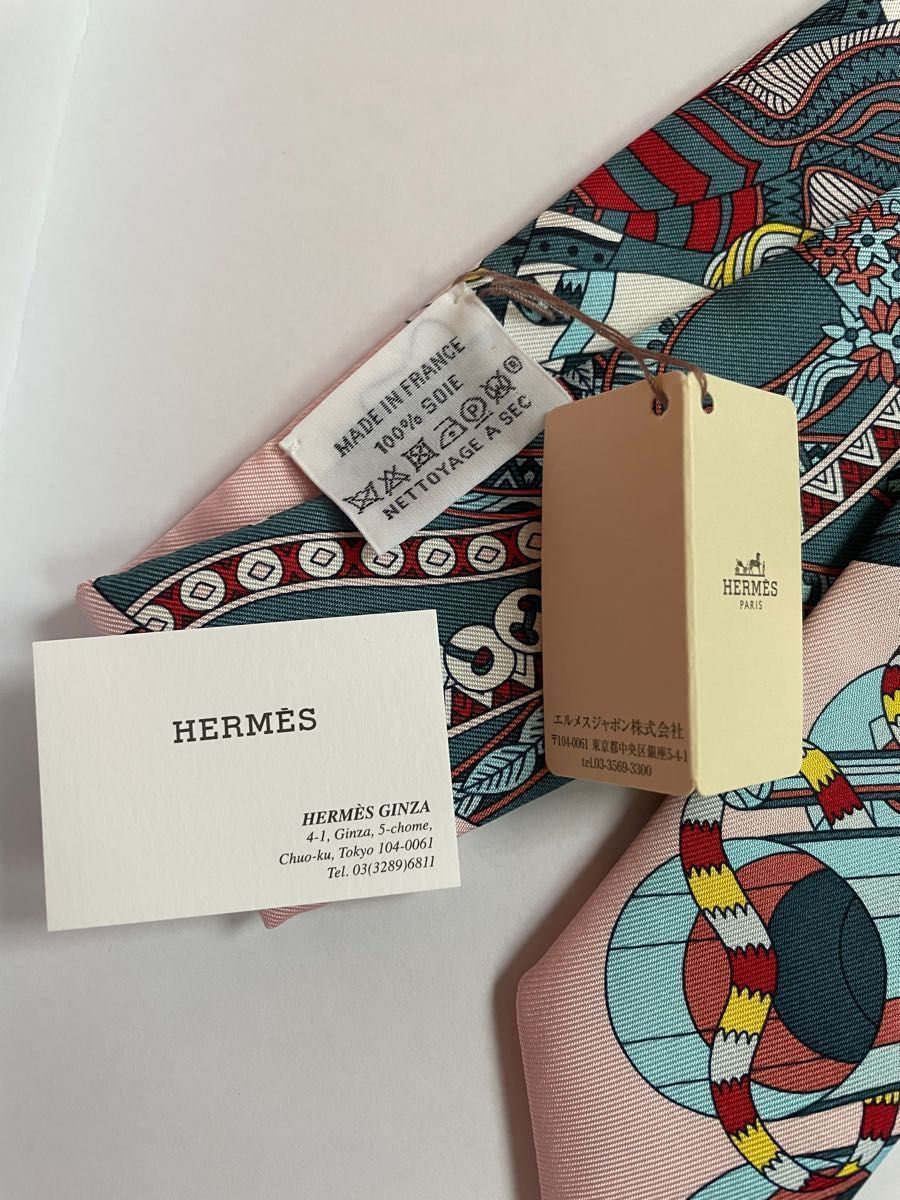 エルメス ツイリー HERMES 新品未使用タグ付き HERMES ツイリー-