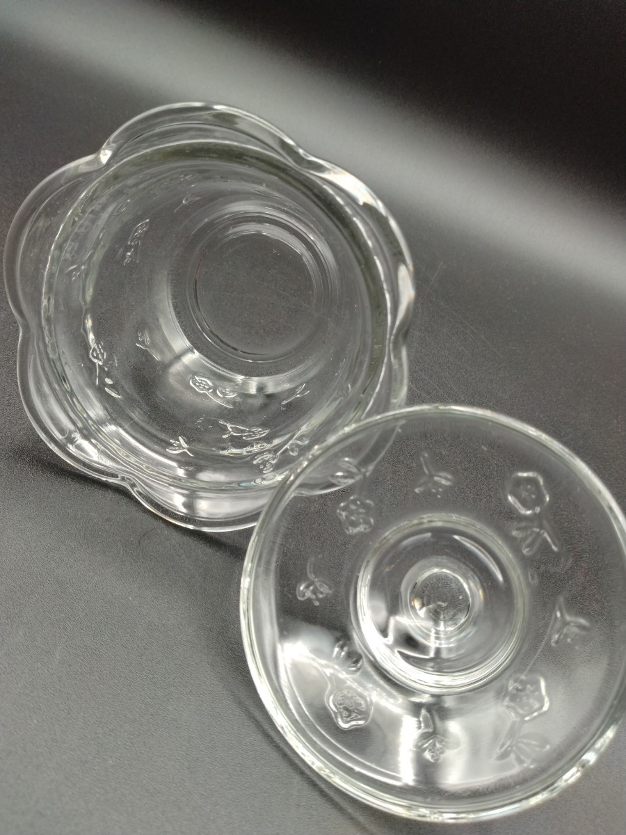 アンカーホッキング ヴィンテージ ガラス キャニスター シュガーポット キャンディーポット ガラス容器_画像9