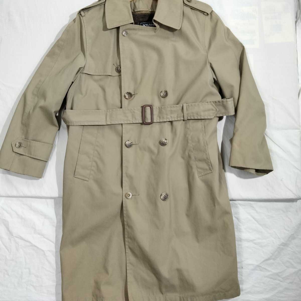 botany500 ボタニー500 トレンチコート trnch coat ファーライナー　着脱可　コットンギャバ　ベージュ　カーキ　ivy 36 xshort アメリカ製