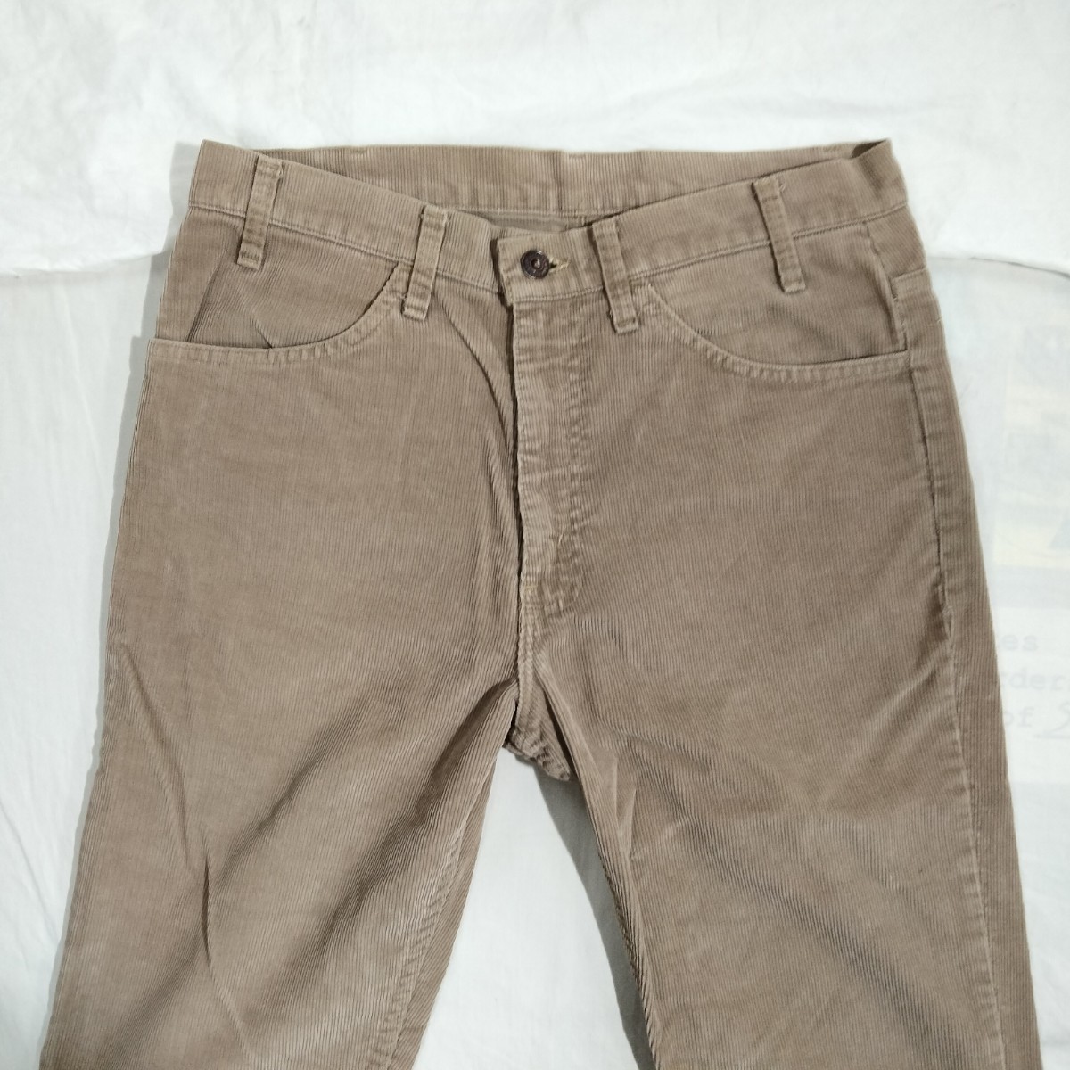 Levi's 519　Corduroy　jeans Pantsリーバイス 519 コーデュロィ　ジーンズ　パンツ　カーキ　ベージュ　32 33 スコービル　ビンテージ