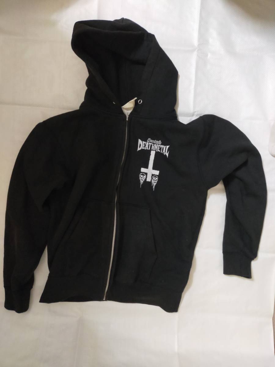 即決 スウェディッシュ・デスメタル　SWEDISH DEATH METAL　ジップ・アップ・パーカー　SIZE:M　サイズM　