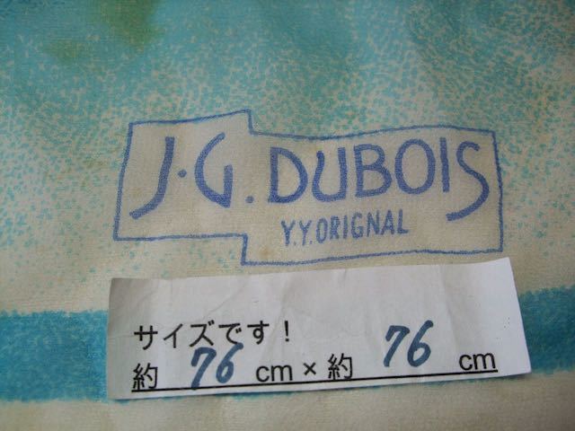 (^_^)絶品/スカーフ/J.G.DUBOIS/JGデュボイス/水色/青/緑/ドット/紫/花柄/O5_画像4